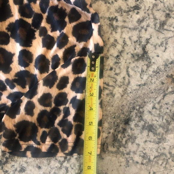 Losturban Leopard Print Athletic Short Sleeve Shirt Plus Size XXL - Picture 8 of 13